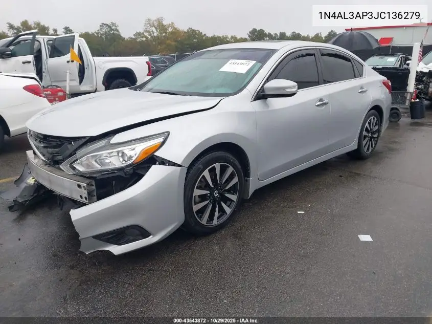1N4AL3AP3JC136279 2018 Nissan Altima 2.5 Sv