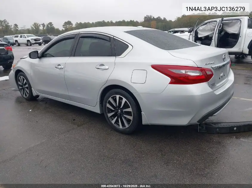 1N4AL3AP3JC136279 2018 Nissan Altima 2.5 Sv