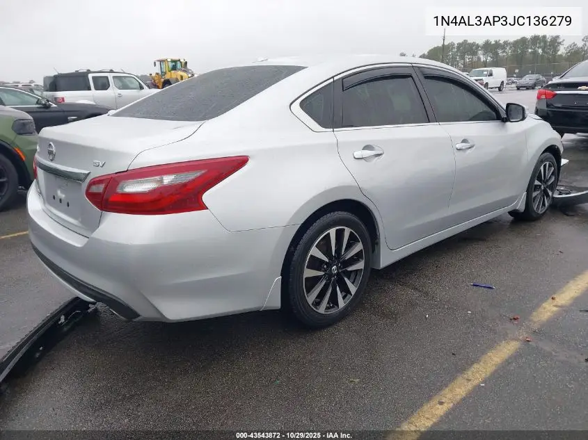 1N4AL3AP3JC136279 2018 Nissan Altima 2.5 Sv