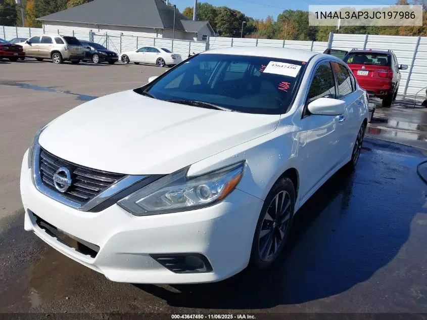 1N4AL3AP3JC197986 2018 Nissan Altima 2.5 Sv