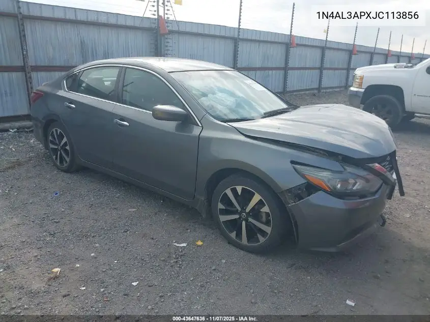 1N4AL3APXJC113856 2018 Nissan Altima 2.5 Sr