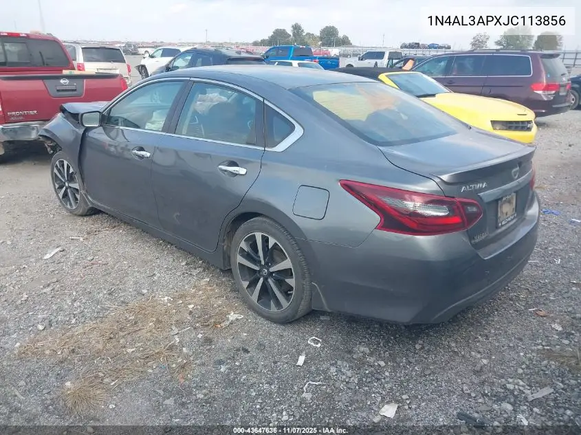 1N4AL3APXJC113856 2018 Nissan Altima 2.5 Sr