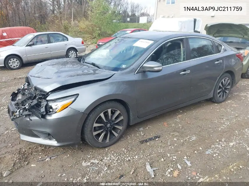 1N4AL3AP9JC211759 2018 Nissan Altima 2.5 Sl