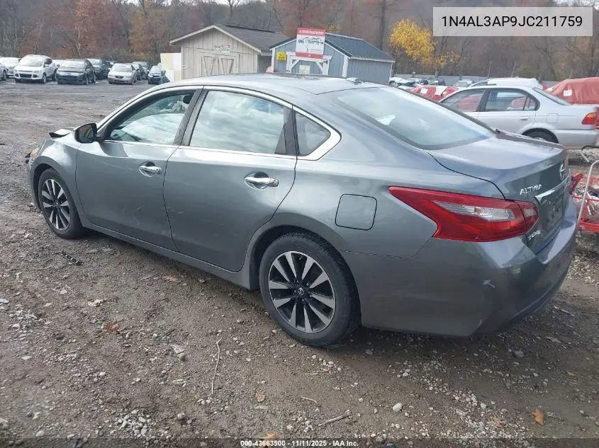 1N4AL3AP9JC211759 2018 Nissan Altima 2.5 Sl