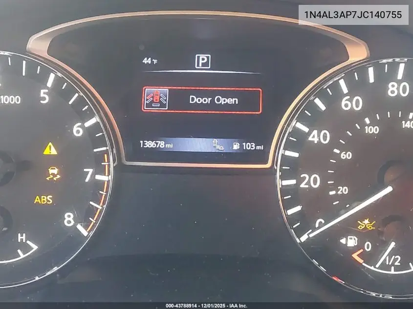 1N4AL3AP7JC140755 2018 Nissan Altima 2.5 Sl