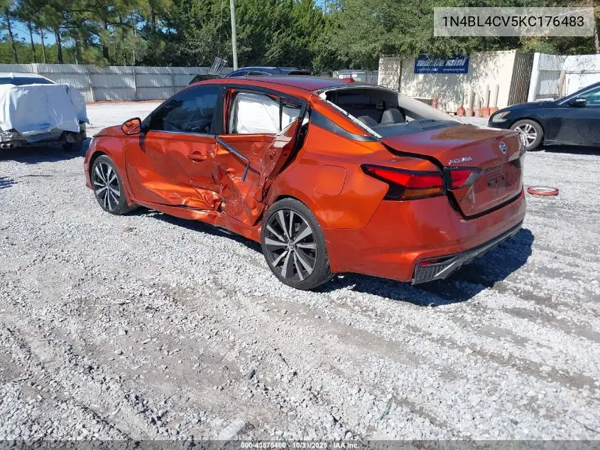 1N4BL4CV5KC176483 2019 Nissan Altima 2.5 Sr