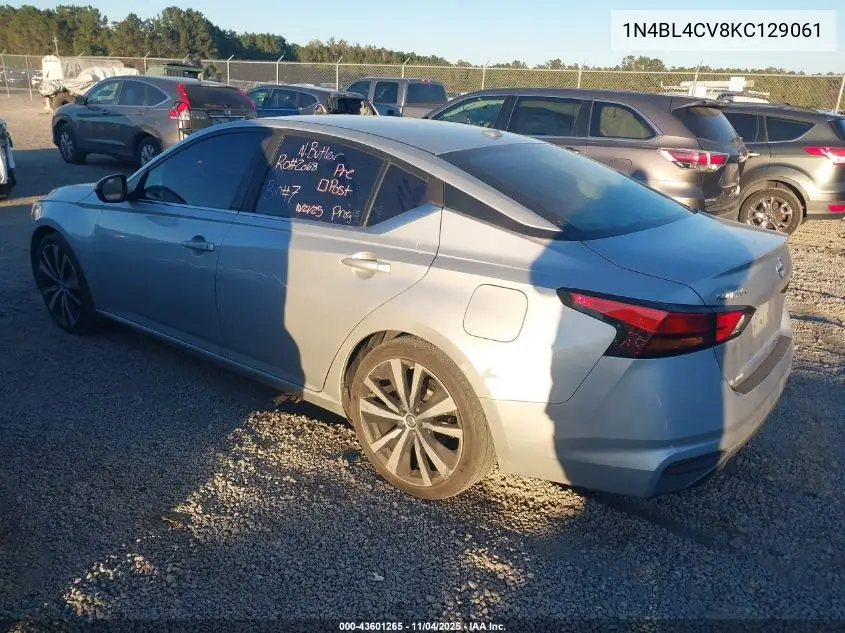 1N4BL4CV8KC129061 2019 Nissan Altima 2.5 Sr