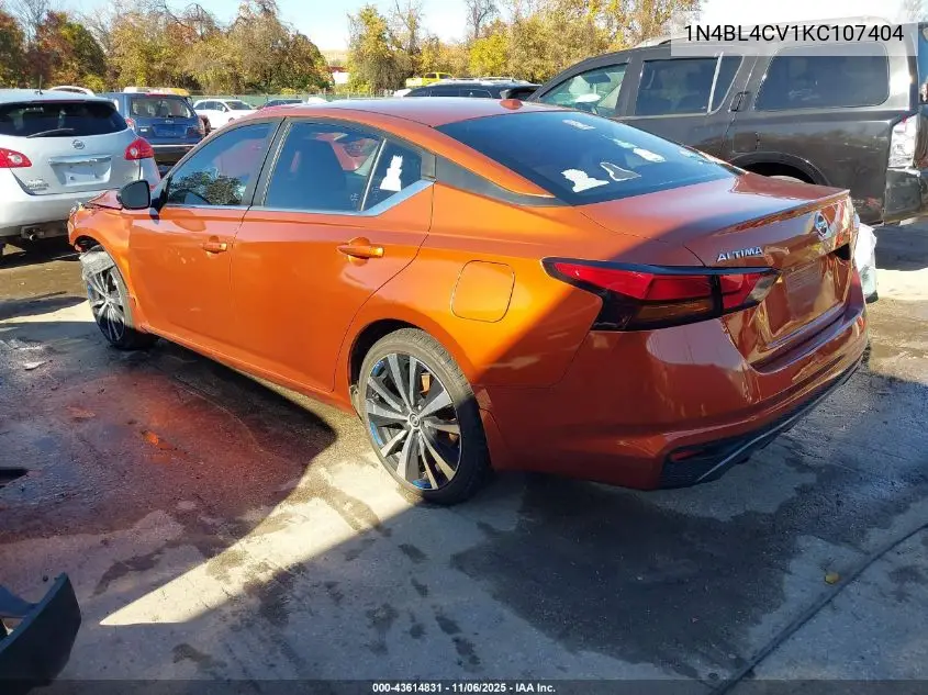 1N4BL4CV1KC107404 2019 Nissan Altima 2.5 Sr