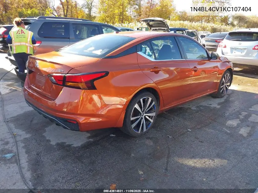 1N4BL4CV1KC107404 2019 Nissan Altima 2.5 Sr