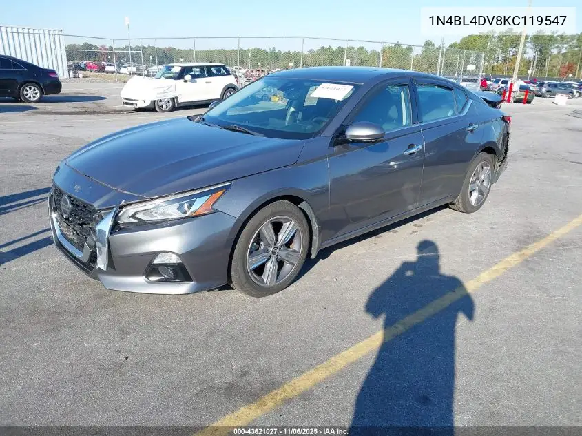 1N4BL4DV8KC119547 2019 Nissan Altima 2.5 Sv