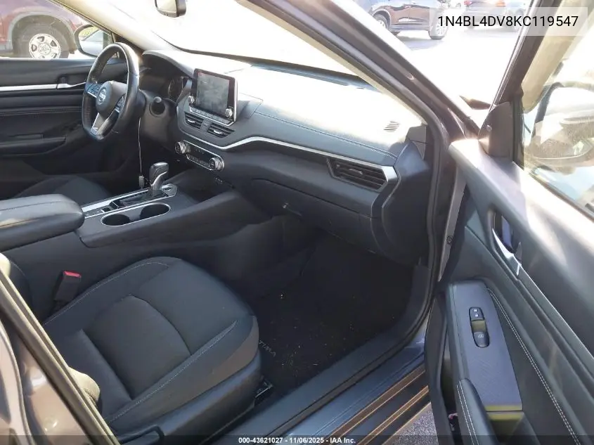 1N4BL4DV8KC119547 2019 Nissan Altima 2.5 Sv