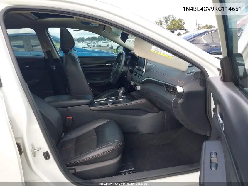 1N4BL4CV9KC114651 2019 Nissan Altima 2.5 Sr
