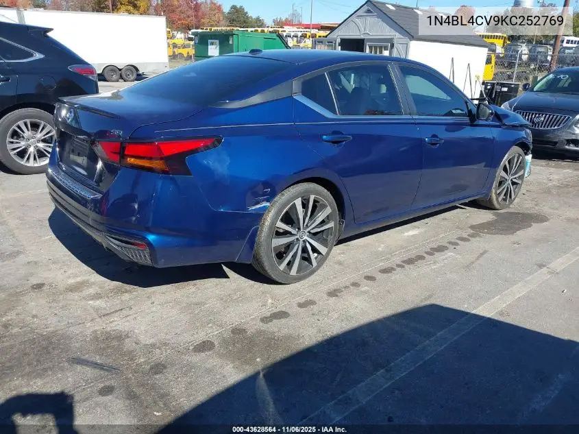 1N4BL4CV9KC252769 2019 Nissan Altima 2.5 Sr