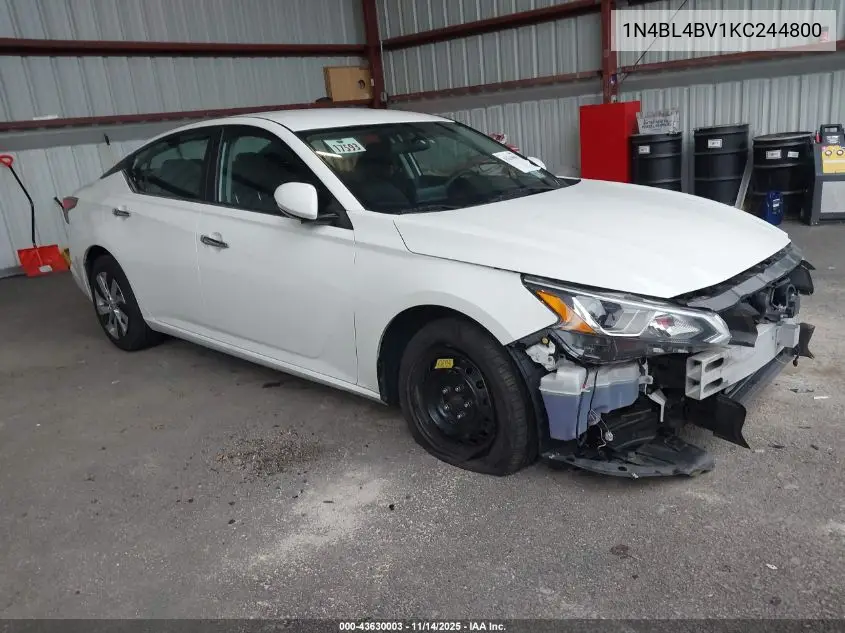 1N4BL4BV1KC244800 2019 Nissan Altima 2.5 S