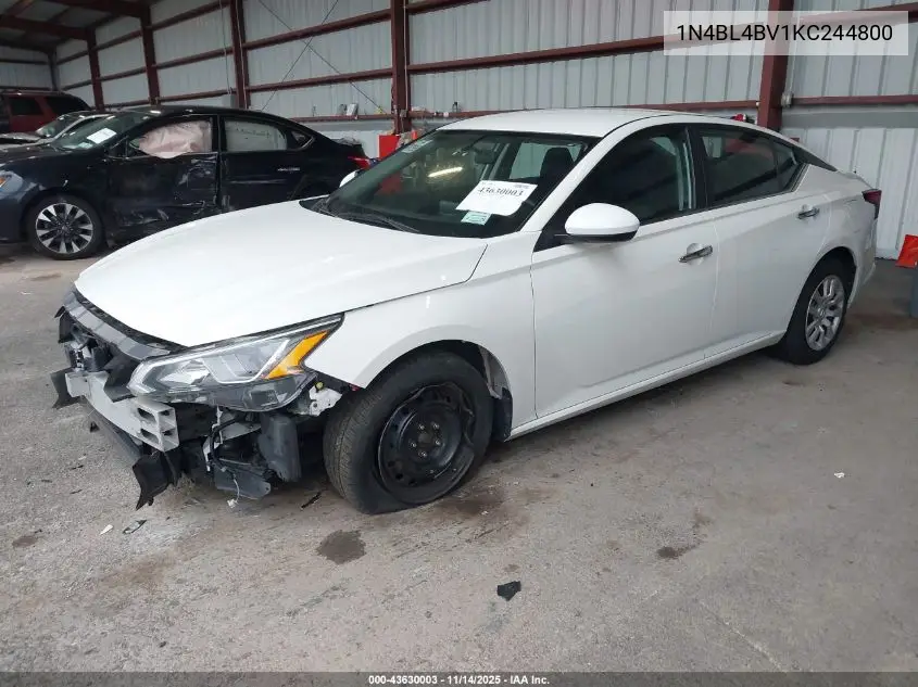 1N4BL4BV1KC244800 2019 Nissan Altima 2.5 S
