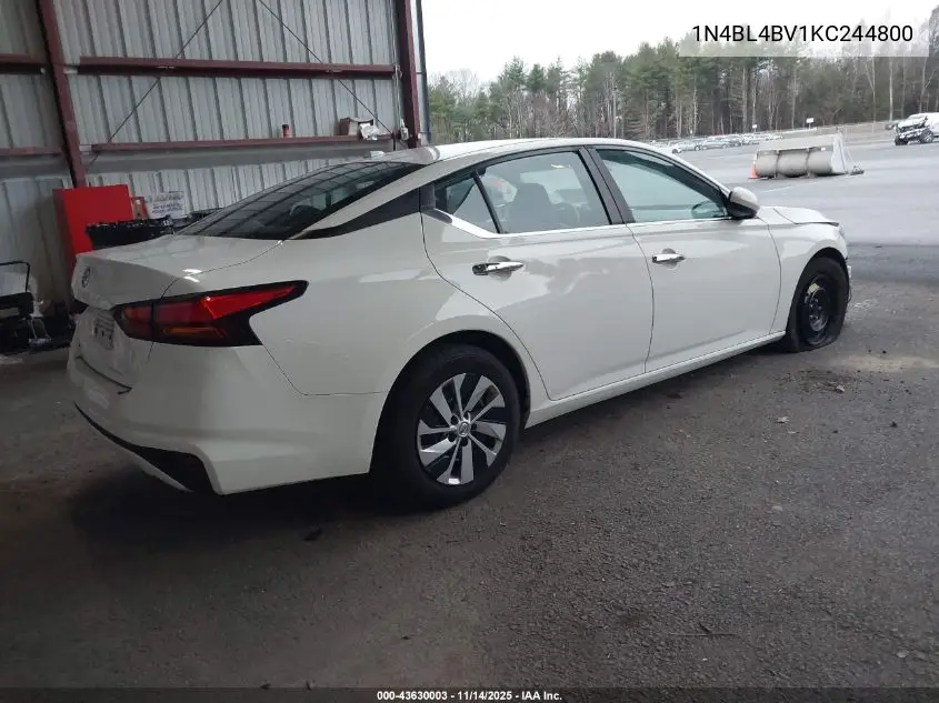 1N4BL4BV1KC244800 2019 Nissan Altima 2.5 S