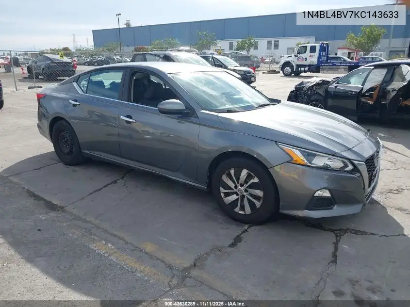 1N4BL4BV7KC143633 2019 Nissan Altima 2.5 S
