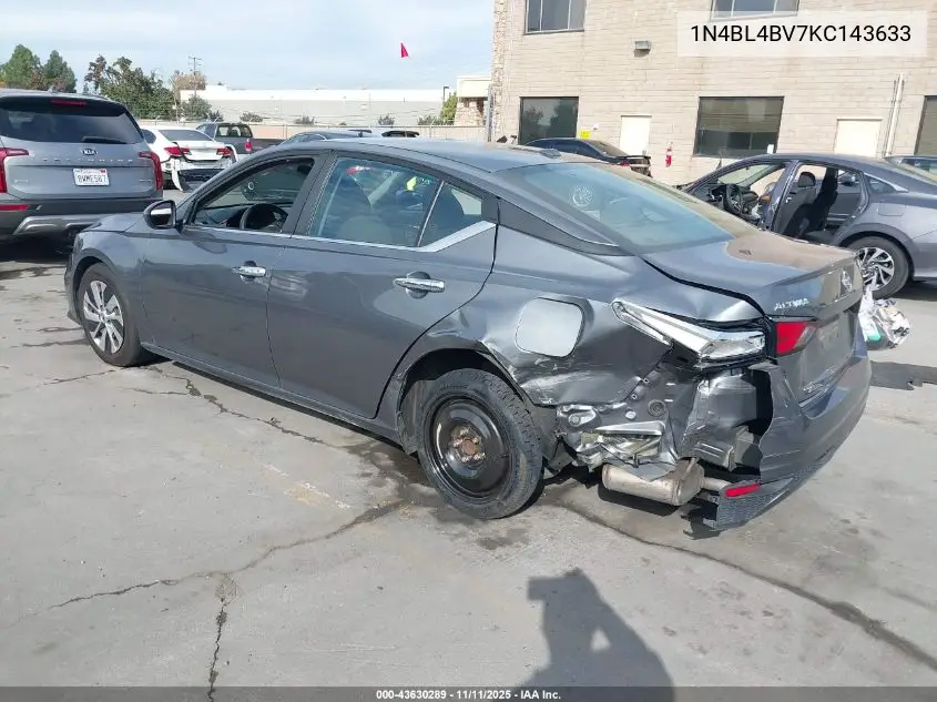 1N4BL4BV7KC143633 2019 Nissan Altima 2.5 S