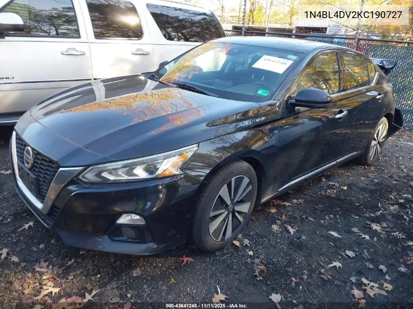 1N4BL4DV2KC190727 2019 Nissan Altima 2.5 Sv