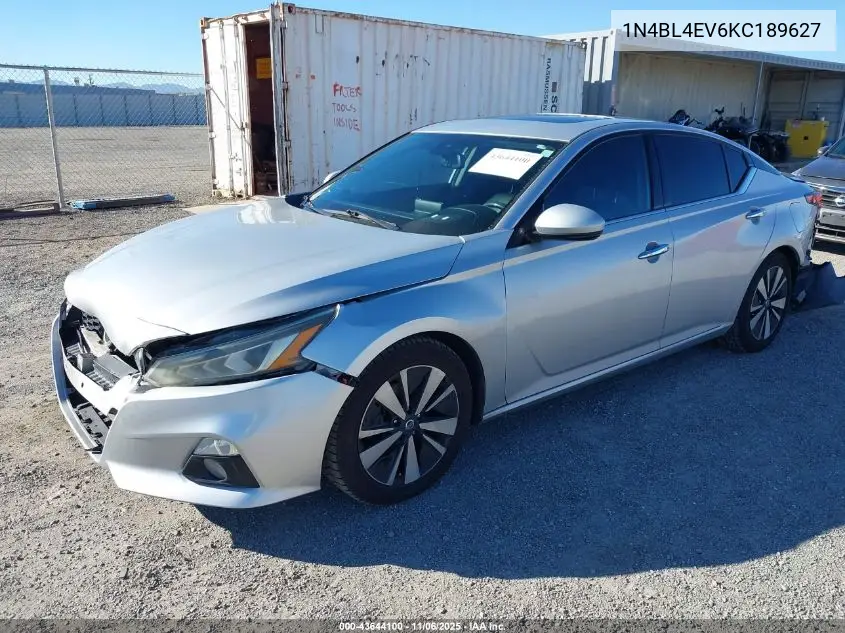 1N4BL4EV6KC189627 2019 Nissan Altima 2.5 Sl