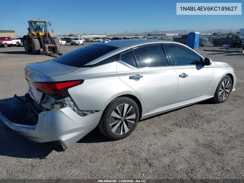 1N4BL4EV6KC189627 2019 Nissan Altima 2.5 Sl