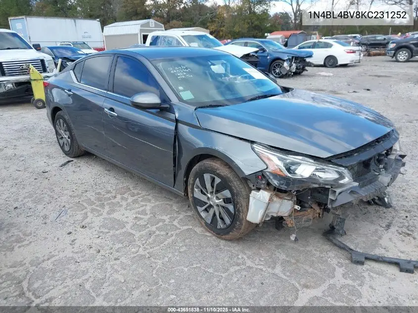 1N4BL4BV8KC231252 2019 Nissan Altima 2.5 S