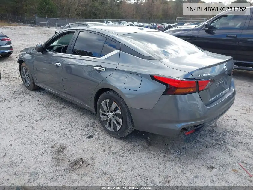 1N4BL4BV8KC231252 2019 Nissan Altima 2.5 S
