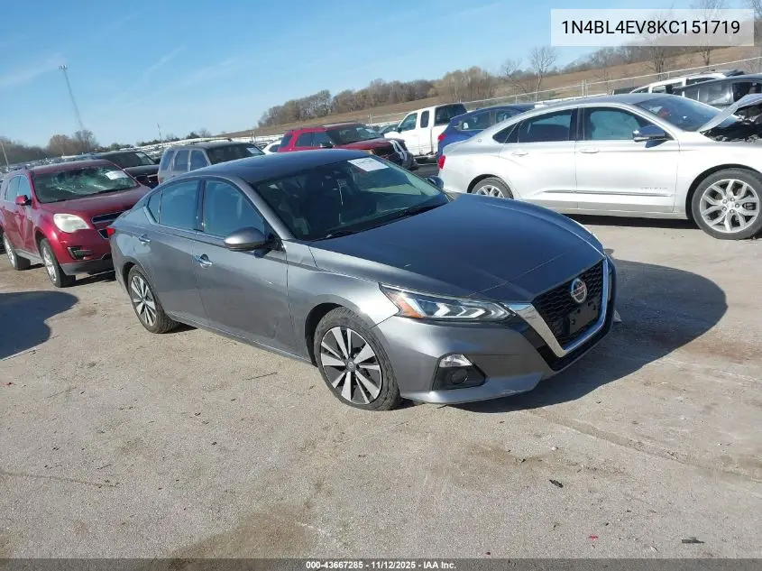1N4BL4EV8KC151719 2019 Nissan Altima 2.5 Sl