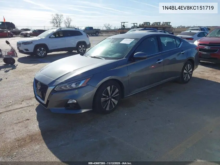 1N4BL4EV8KC151719 2019 Nissan Altima 2.5 Sl