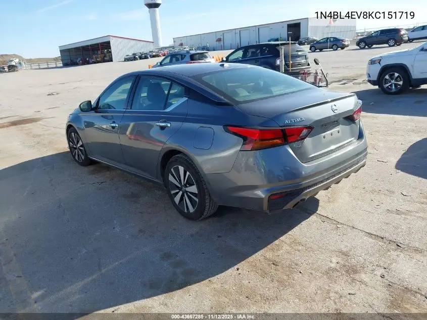 1N4BL4EV8KC151719 2019 Nissan Altima 2.5 Sl