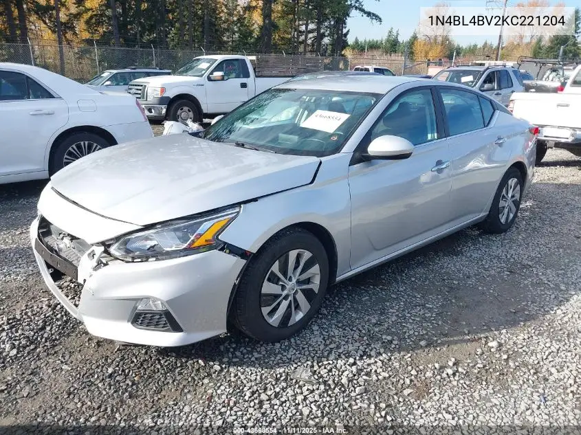 1N4BL4BV2KC221204 2019 Nissan Altima 2.5 S