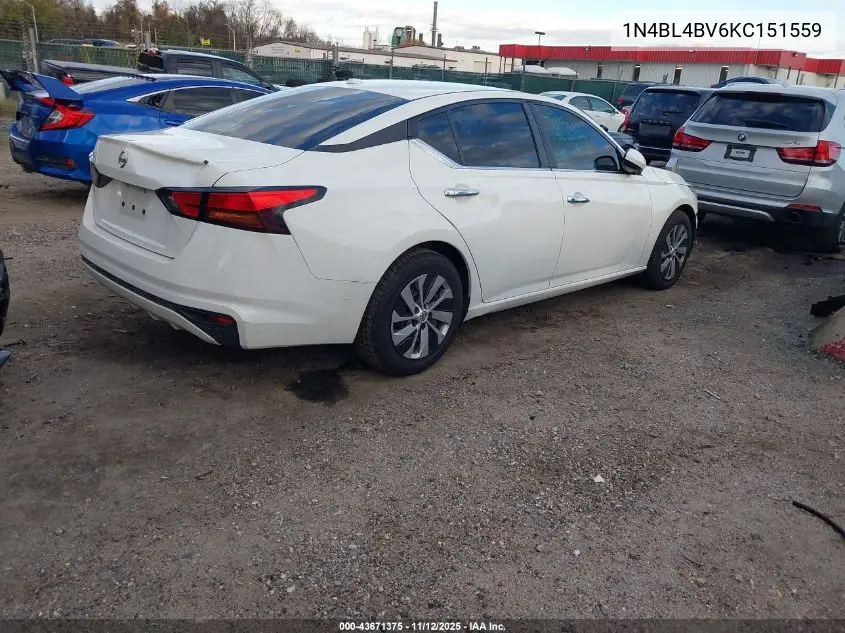 1N4BL4BV6KC151559 2019 Nissan Altima 2.5 S