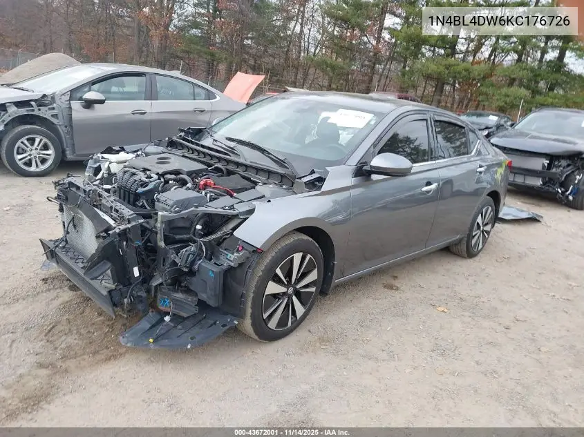 1N4BL4DW6KC176726 2019 Nissan Altima 2.5 Sv