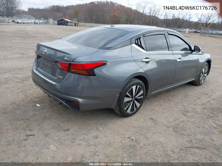 1N4BL4DW6KC176726 2019 Nissan Altima 2.5 Sv