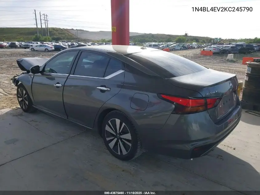 1N4BL4EV2KC245790 2019 Nissan Altima 2.5 Sl