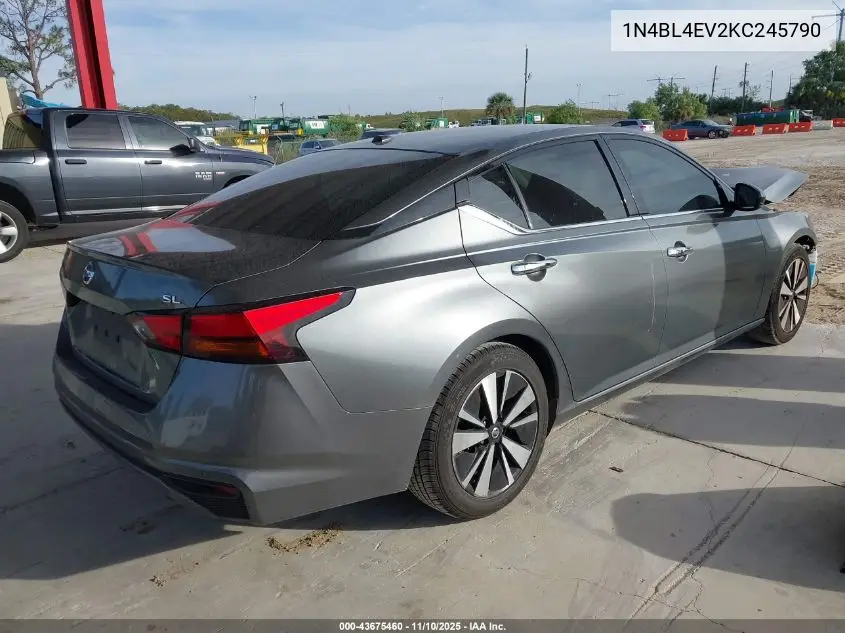 1N4BL4EV2KC245790 2019 Nissan Altima 2.5 Sl