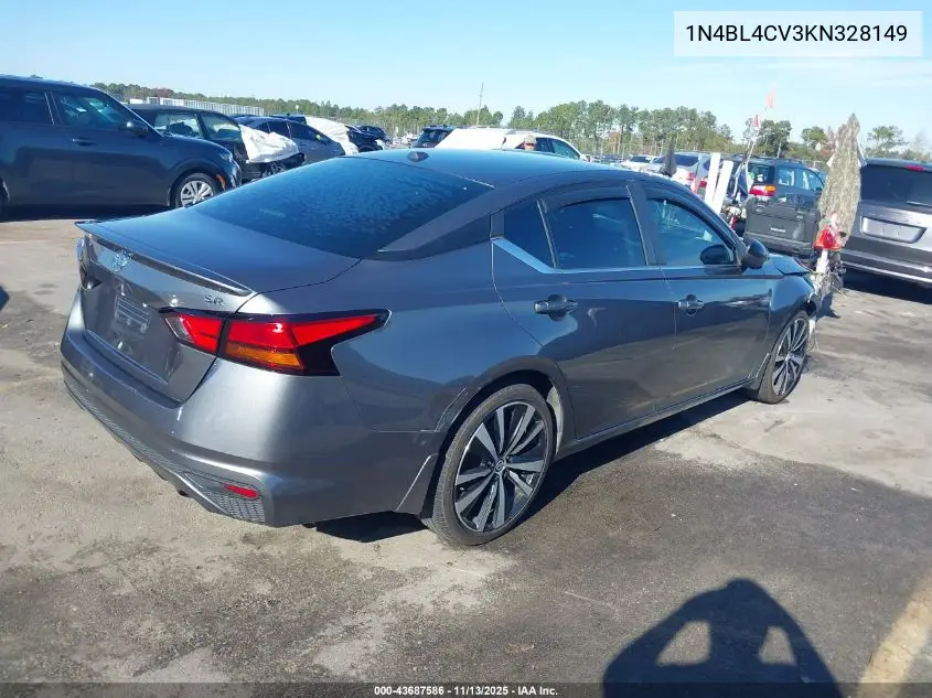 1N4BL4CV3KN328149 2019 Nissan Altima 2.5 Sr
