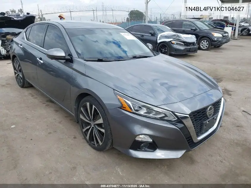 1N4BL4FV1KC104627 2019 Nissan Altima 2.5 Platinum