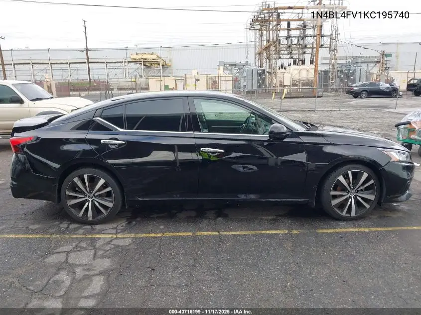 1N4BL4FV1KC195740 2019 Nissan Altima 2.5 Platinum