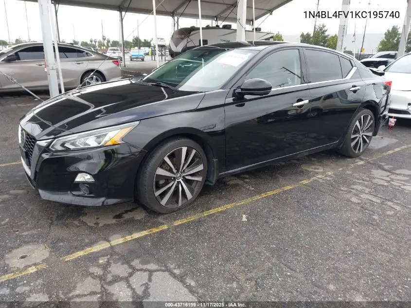 1N4BL4FV1KC195740 2019 Nissan Altima 2.5 Platinum