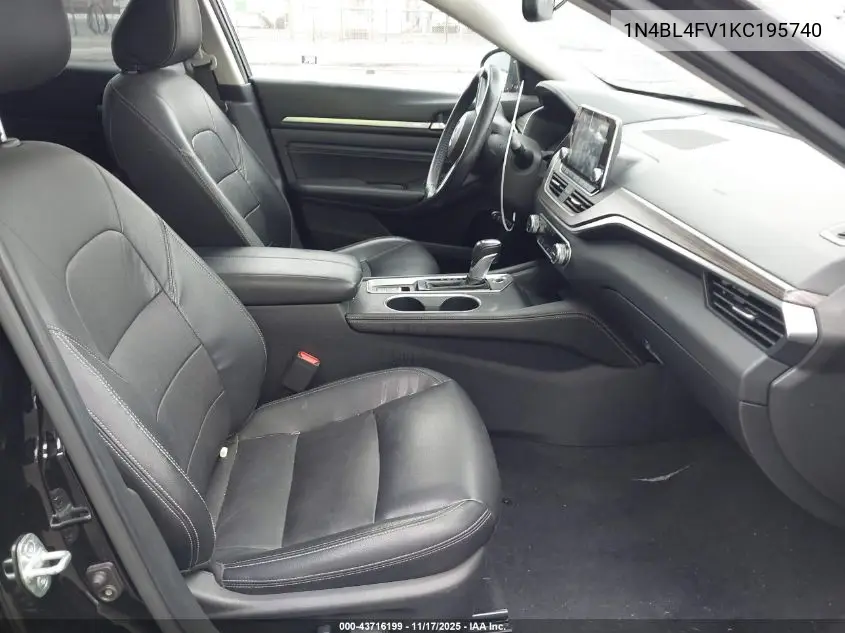 1N4BL4FV1KC195740 2019 Nissan Altima 2.5 Platinum