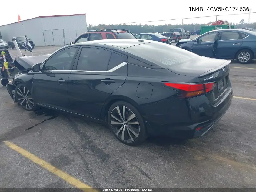 1N4BL4CV5KC174636 2019 Nissan Altima 2.5 Sr