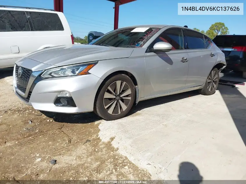 1N4BL4DV6KC137626 2019 Nissan Altima 2.5 Sv