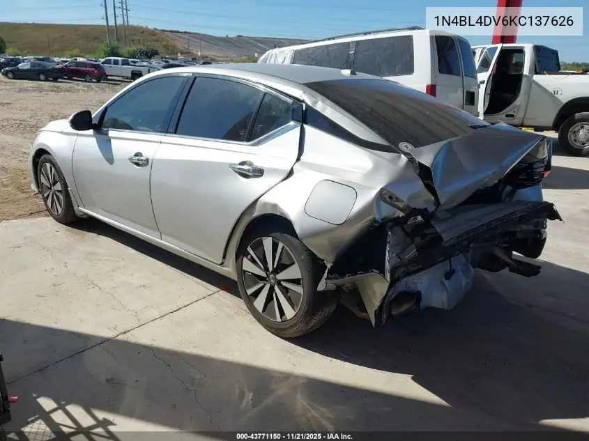 1N4BL4DV6KC137626 2019 Nissan Altima 2.5 Sv