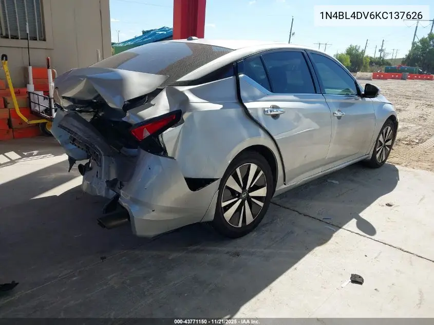 1N4BL4DV6KC137626 2019 Nissan Altima 2.5 Sv
