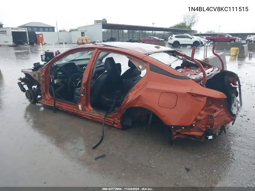 1N4BL4CV8KC111515 2019 Nissan Altima 2.5 Sr