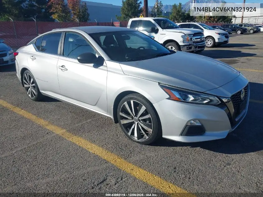 1N4BL4CV6KN321924 2019 Nissan Altima 2.5 Sr