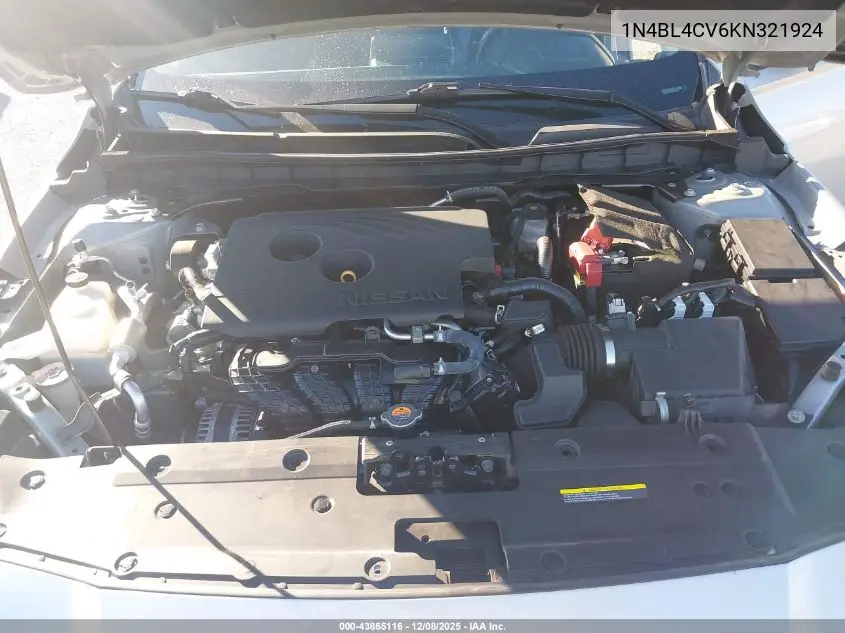 1N4BL4CV6KN321924 2019 Nissan Altima 2.5 Sr