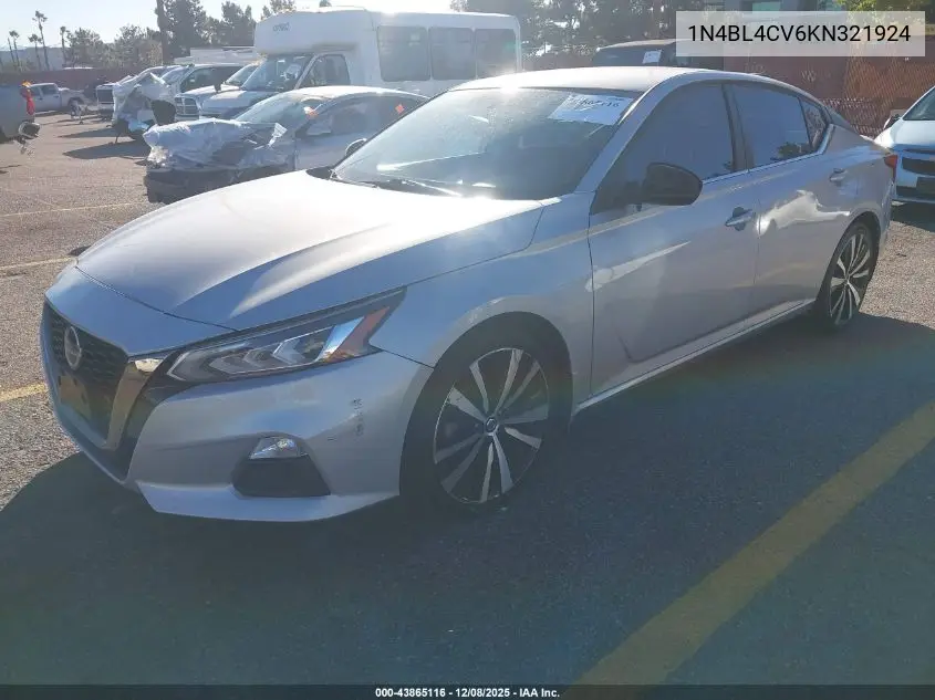 1N4BL4CV6KN321924 2019 Nissan Altima 2.5 Sr