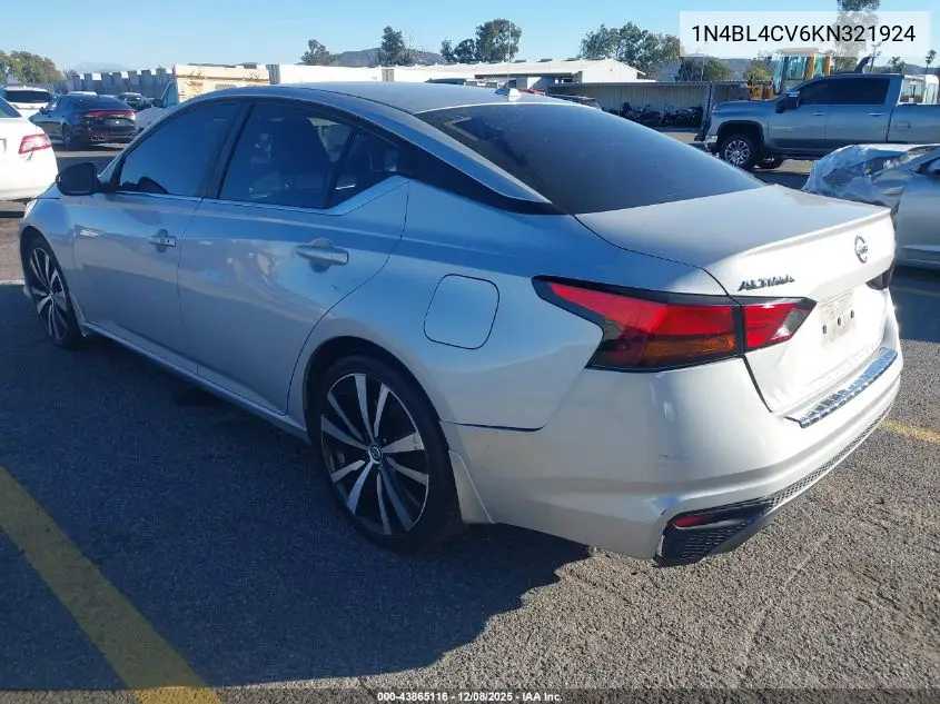 1N4BL4CV6KN321924 2019 Nissan Altima 2.5 Sr